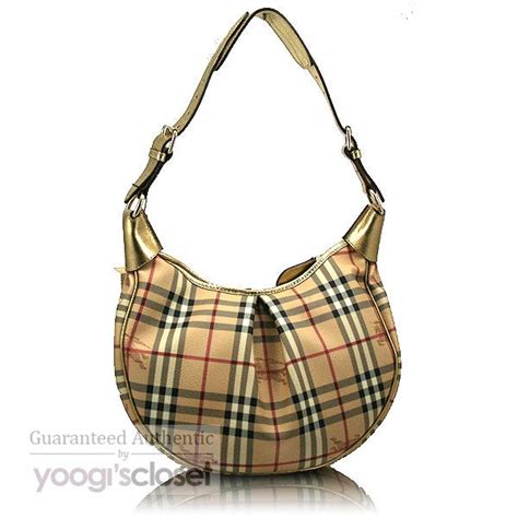 BURBERRY Haymarket Check Small Rydal Hobo 